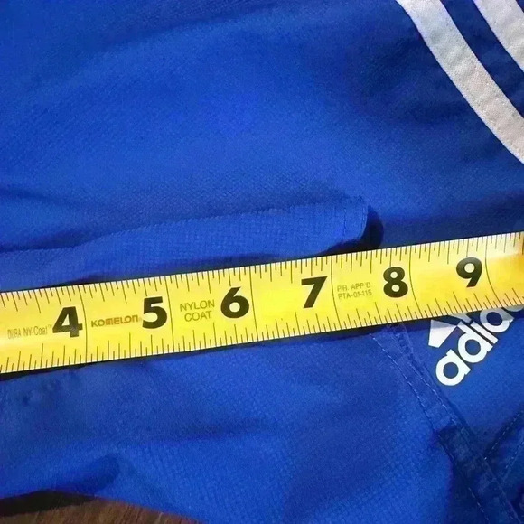 Men’s Adidas Shorts. Blue. Midwest United Logo. Size Small. 7.5 “ Inseam. - Picture 6 of 6